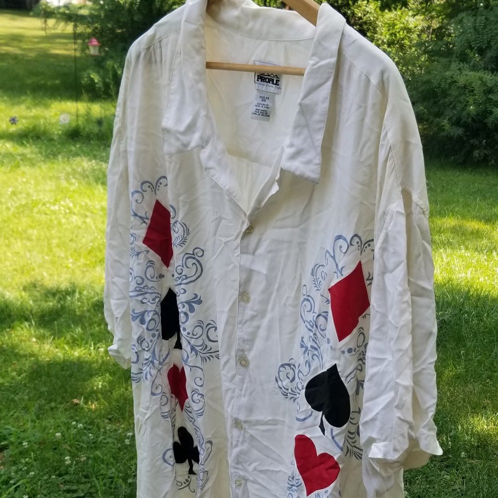 Profile :  Vintage Hawaii Style  6x  Big button up   Shirt Poker